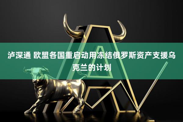 泸深通 欧盟各国重启动用冻结俄罗斯资产支援乌克兰的计划